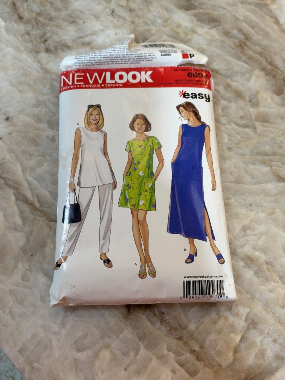 New Look 6602 Womens Sewing Pattern Dress Tunic Pants Multi-Size S-XXL Easy Desi